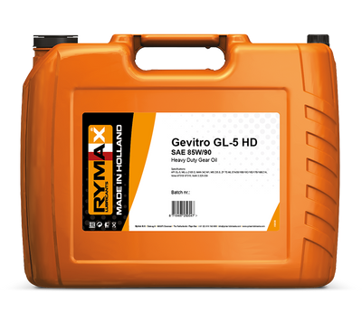 Трансмісійне масло RYMAX Gevitro GL-5 HD 85W-90 20л 900787 фото